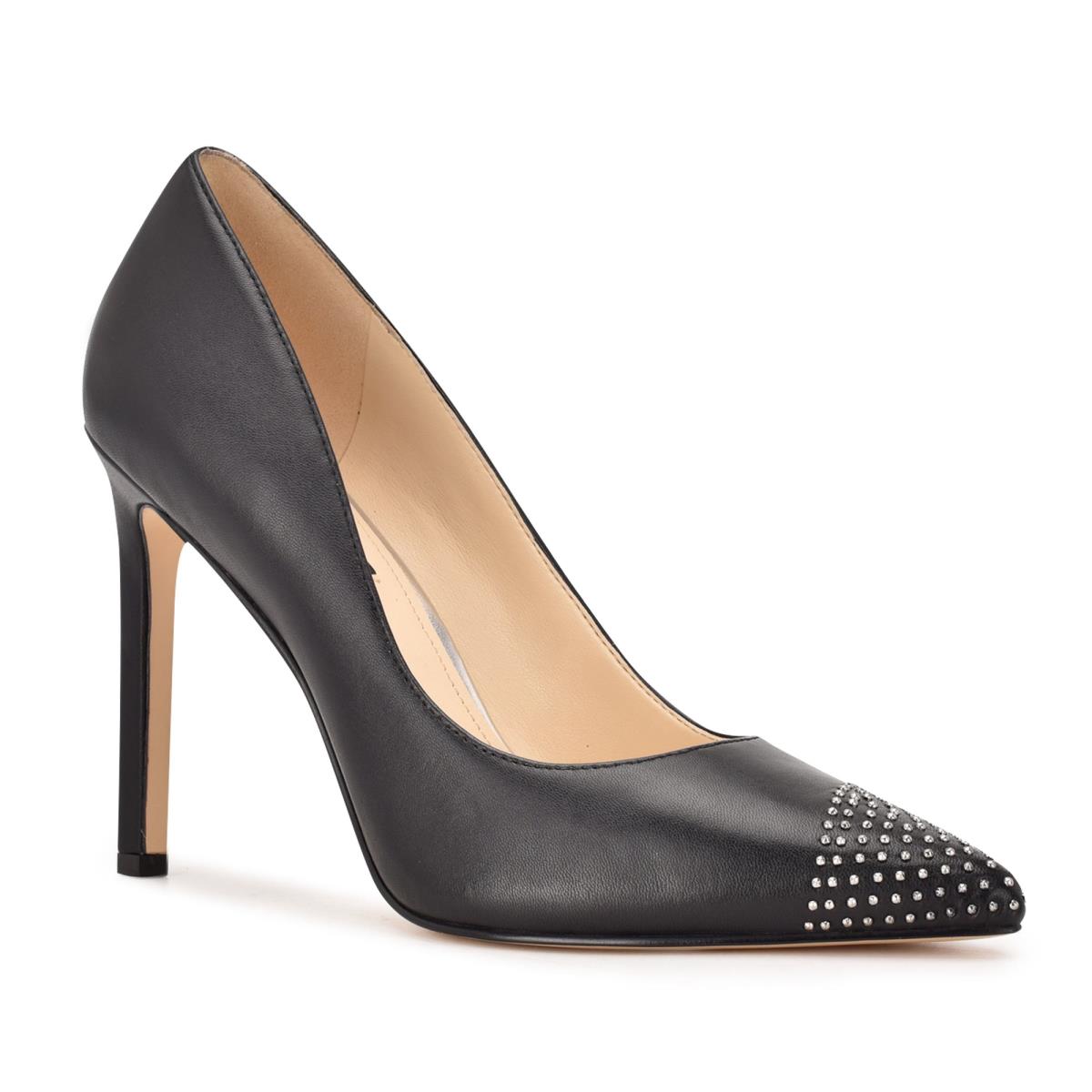 Nine West Tadaa Studded Pointy Toe Negras | 7163FKRPX