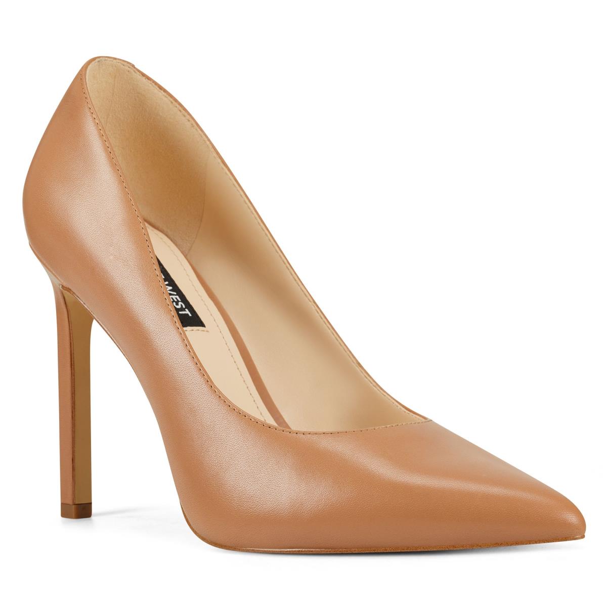 Nine West Tatiana Pointy Toe Beige | 6981MGZQV