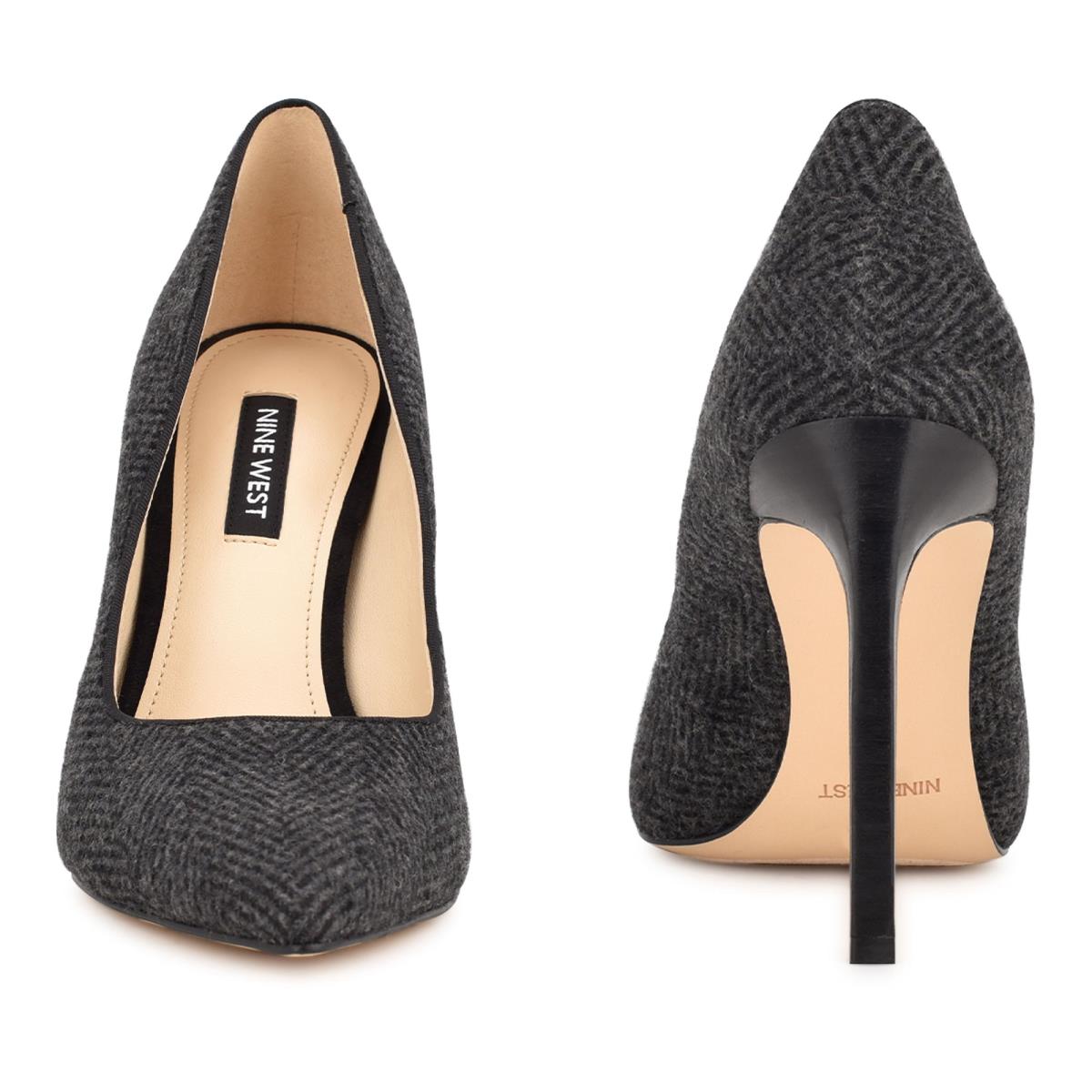 Nine West Tatiana Pointy Toe Gris Oscuro | 1740OYCQM