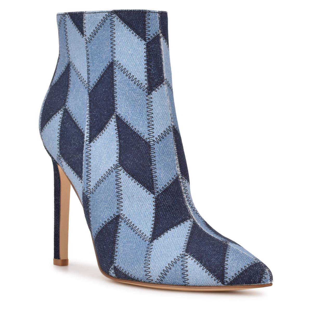 Nine West Tennon Dress Bootie Azules | 9875PQFWY