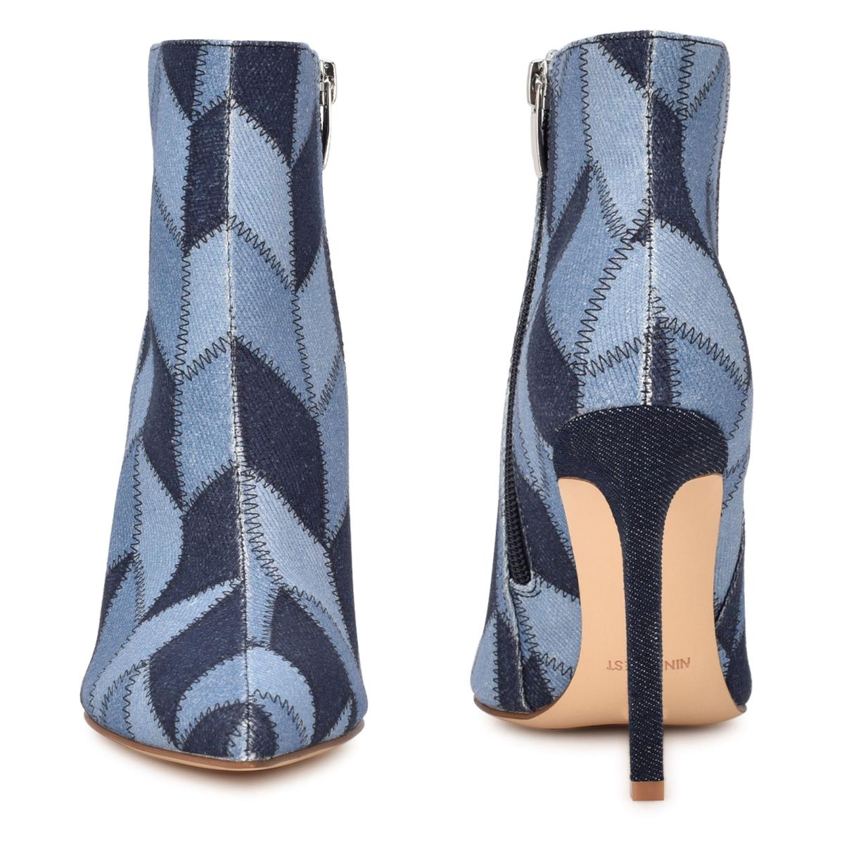 Nine West Tennon Dress Bootie Azules | 9875PQFWY