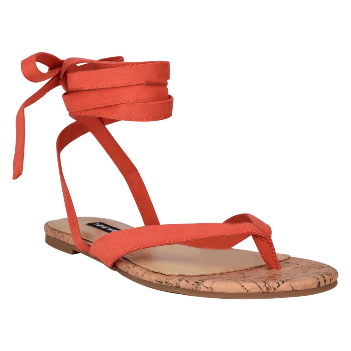 Nine West Tiedup Ankle Wrap Rojas | 1470RJLAC