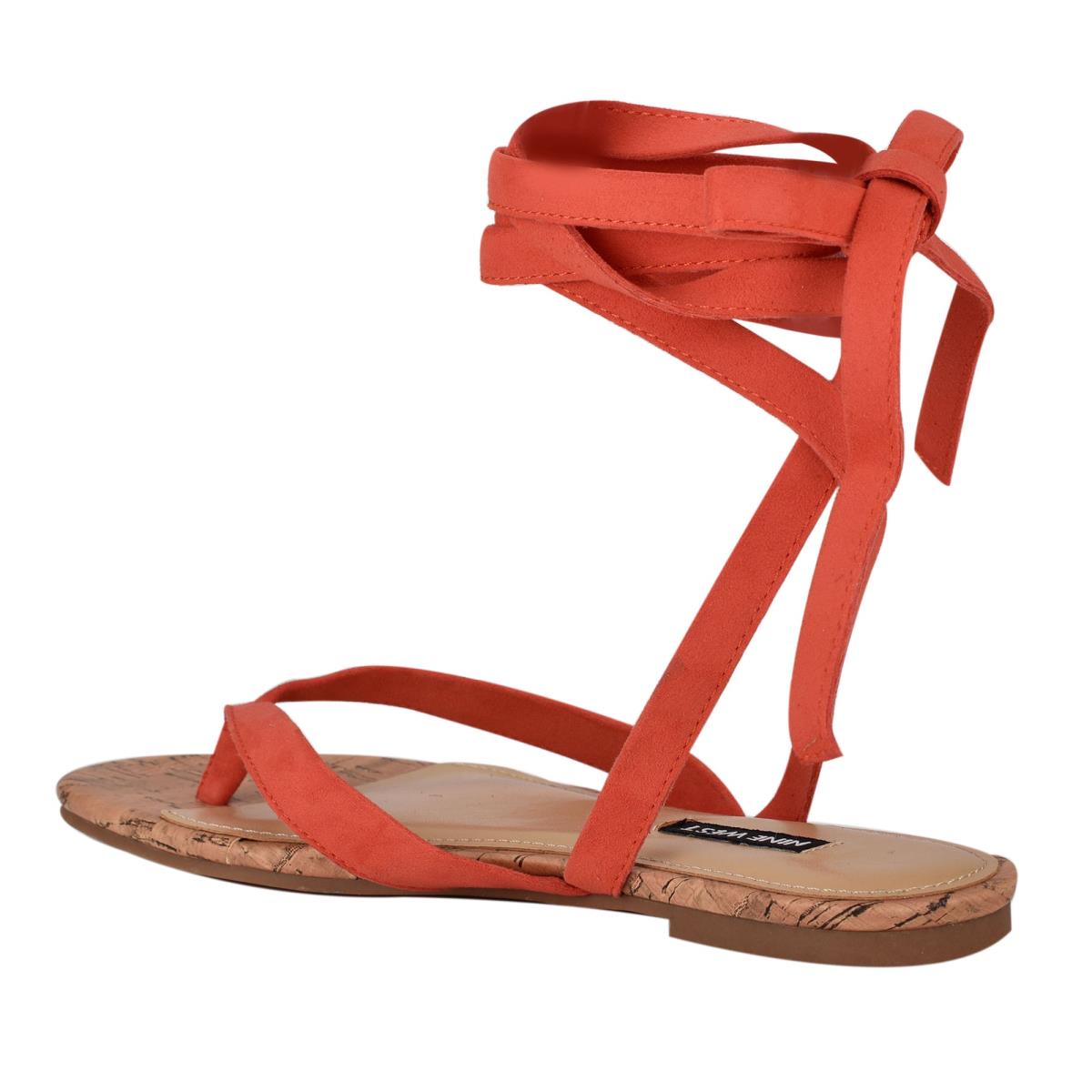 Nine West Tiedup Ankle Wrap Rojas | 1470RJLAC