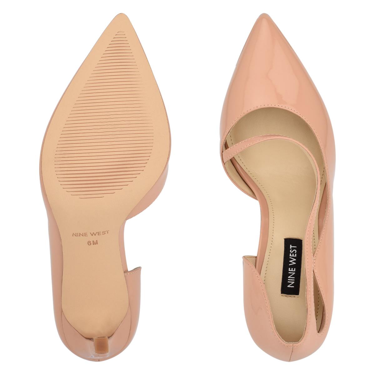 Nine West Twirl Pointy Toe Beige | 9728RQGAC