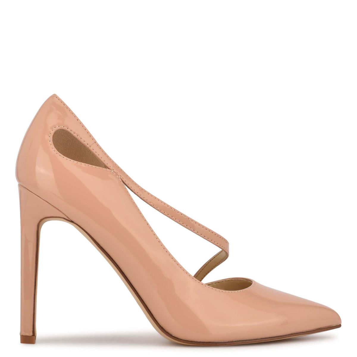 Nine West Twirl Pointy Toe Beige | 9728RQGAC