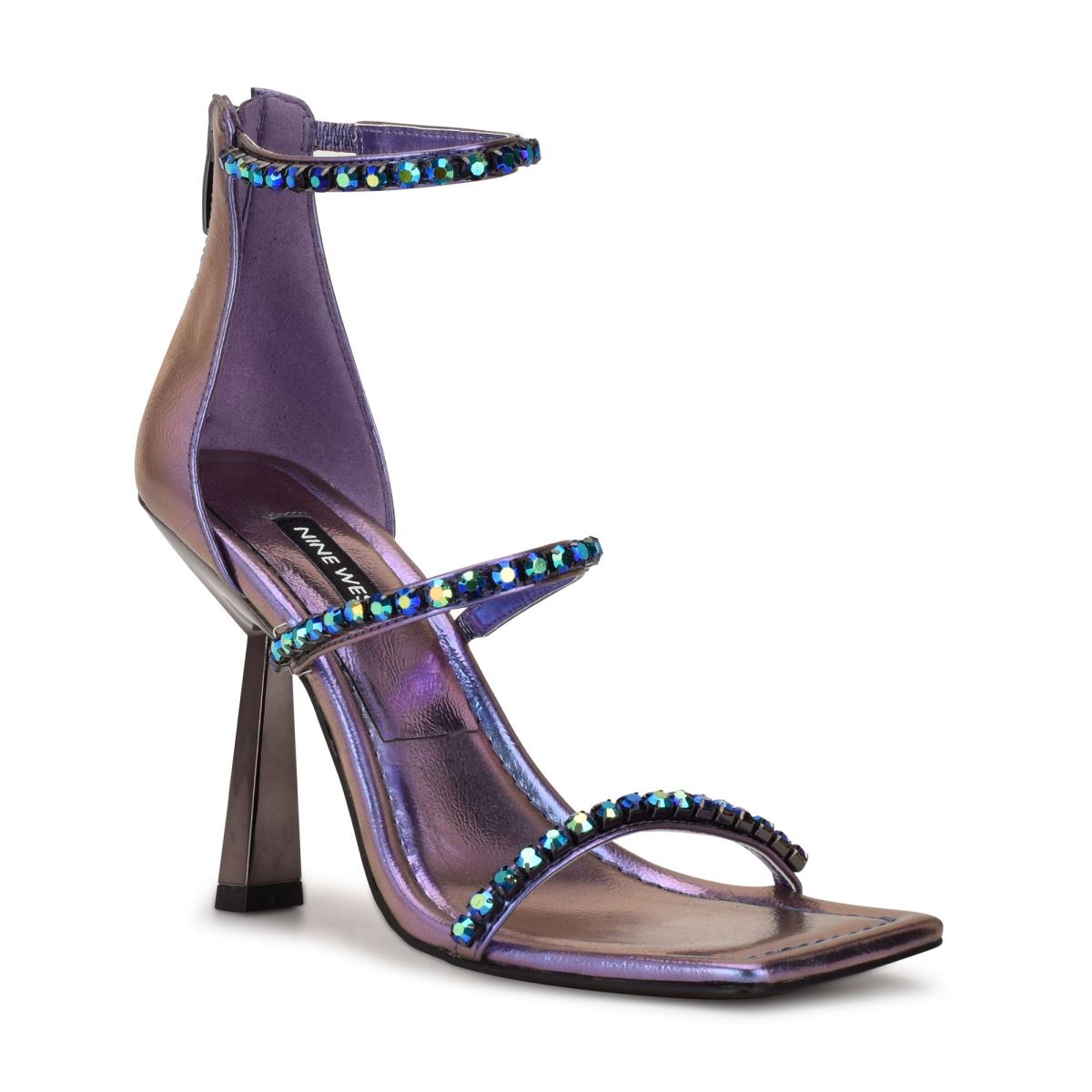 Nine West Vavoom Rhinestone Strappy Rosas | 6930KLNWB