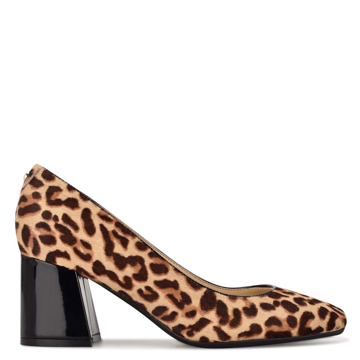 Nine West Vibe 9x9 Block Heel Leopardo | 1746IJSEK