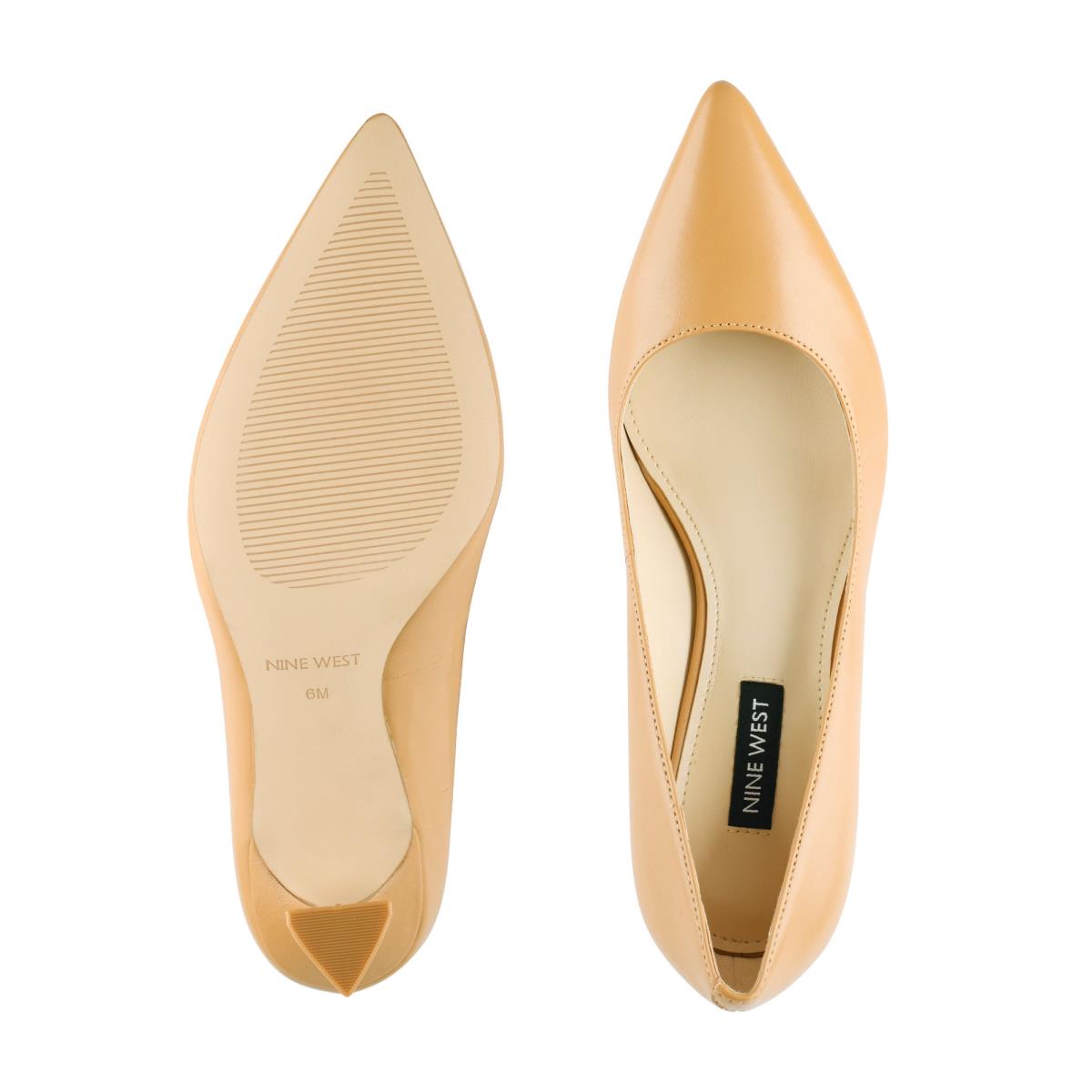 Nine West Workin Pointy Toe Beige | 9238HZSBI