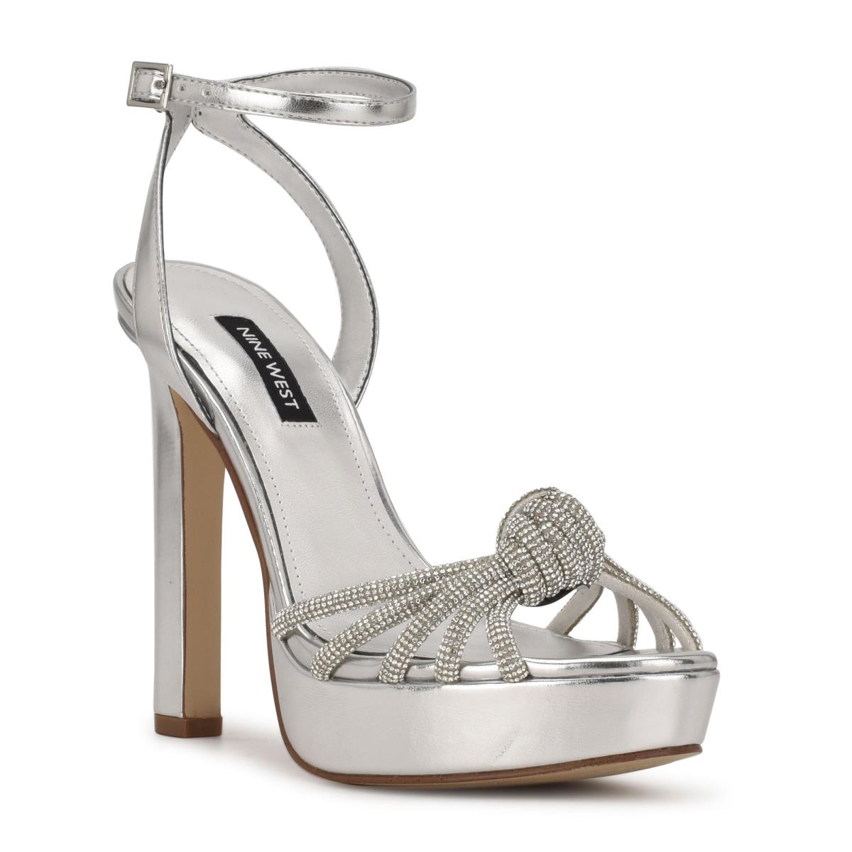 Nine West Wowzz Platform Plateadas | 0241JEFIG