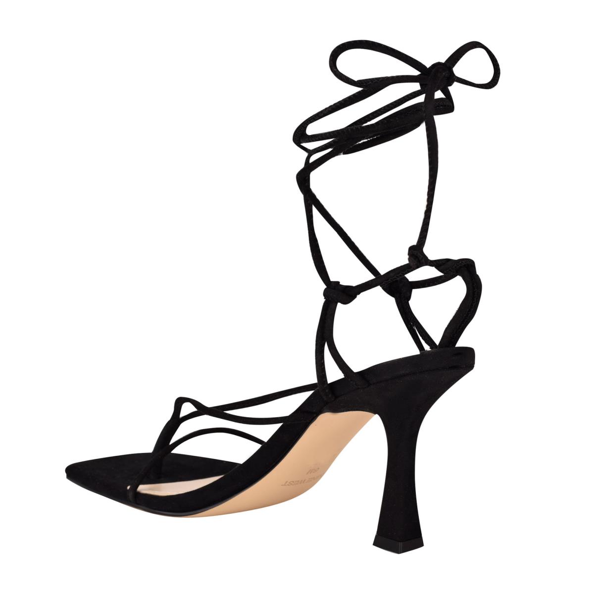 Nine West Yarin Ankle Wrap Negras | 9604AEFKI