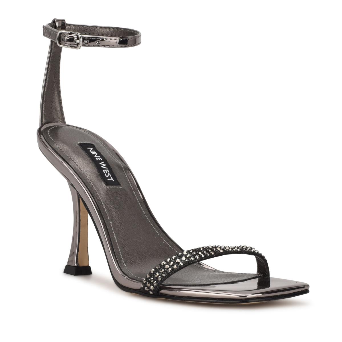 Nine West Yess Rhinestone Ankle Azules Gris | 7421MSNEY