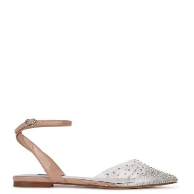 Nine West Briya Pointy Toe Beige | 7951WESUP