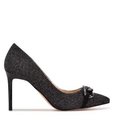 Nine West Ezzie Pointy Toe Gris | 1072CEBKN