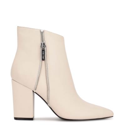 Nine West Glorya Heeled Creme | 7093SKPQO