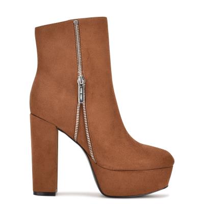 Nine West Kerri Platform Marrones | 5069VBGXM