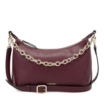 Nine West Ronnie Top Zip Shoulder Bag Burdeos | 6920CBPKJ