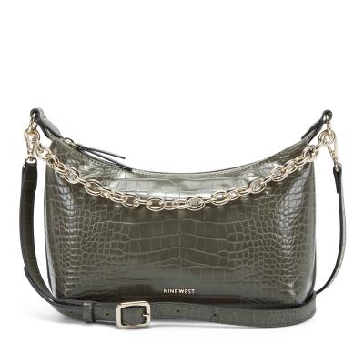 Nine West Ronnie Top Zip Shoulder Bag Serpent | 5107EBSXW