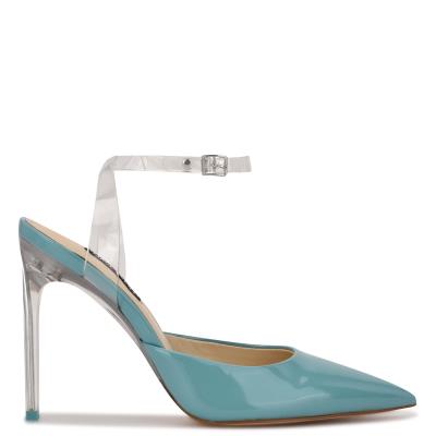 Nine West Sparkea Ankle Strap Azules | 7906AICNK