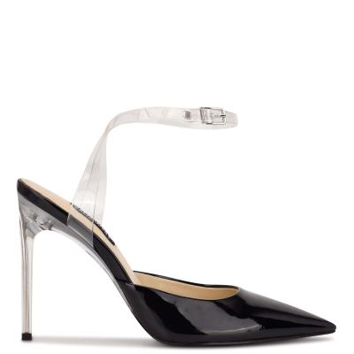 Nine West Sparkea Ankle Strap Negras | 2490CJUHM