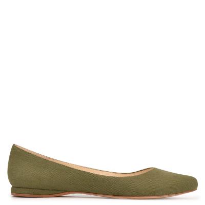 Nine West Speakup Almond Toe Verde Oliva | 1586BIPOW