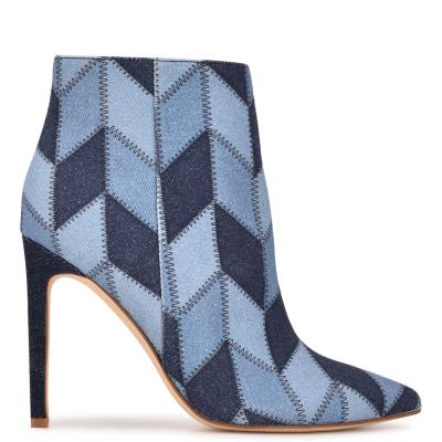 Nine West Tennon Dress Bootie Azules | 9875PQFWY