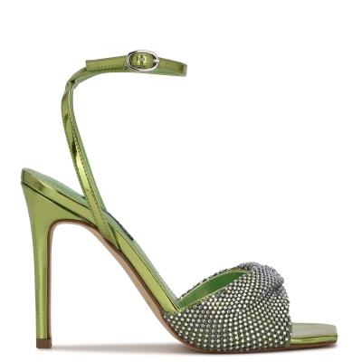 Nine West Twinkle Heeled Verde Claro | 9674YVNPE